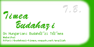 timea budahazi business card